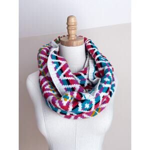 Mossimo Women's Colorful Knit Circle Scarf Geometric Infinity